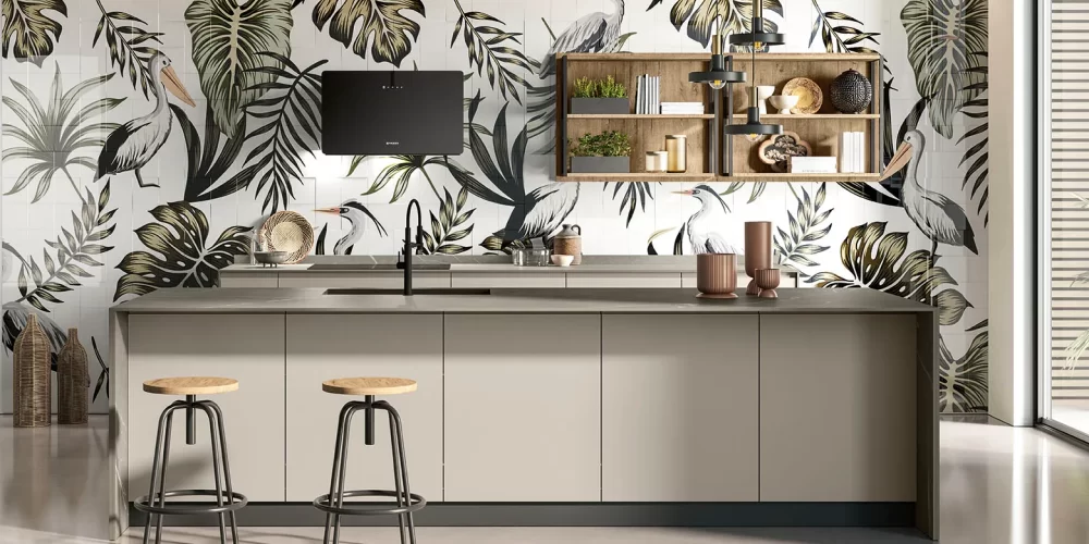 Cucina lineare composizione tipo