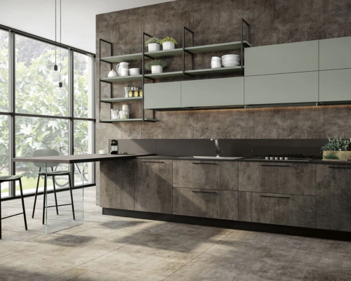 cucina con piano snack piccola