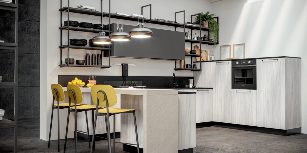 cucina in uno spazio ristretto