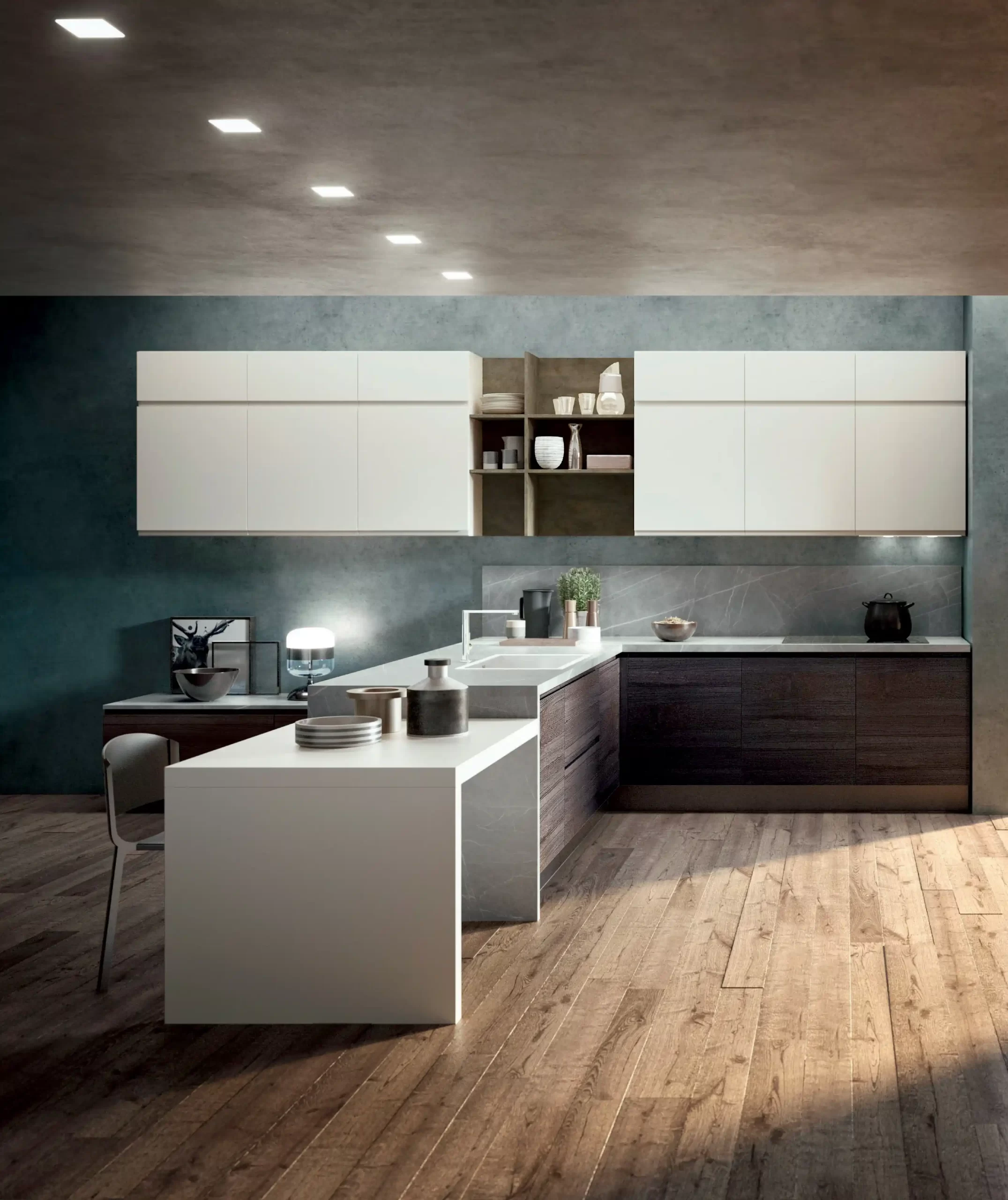 Outlet Cucine - Cucina con penisola centrale (7)