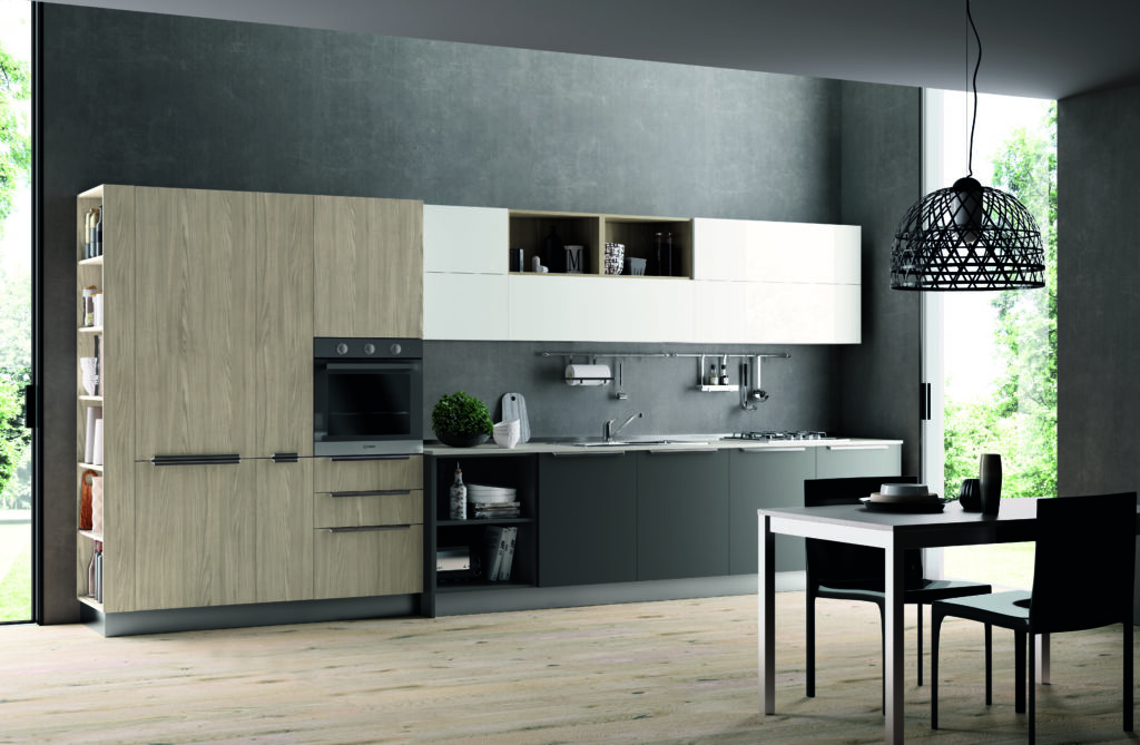 Cucina lineare moderna componibile