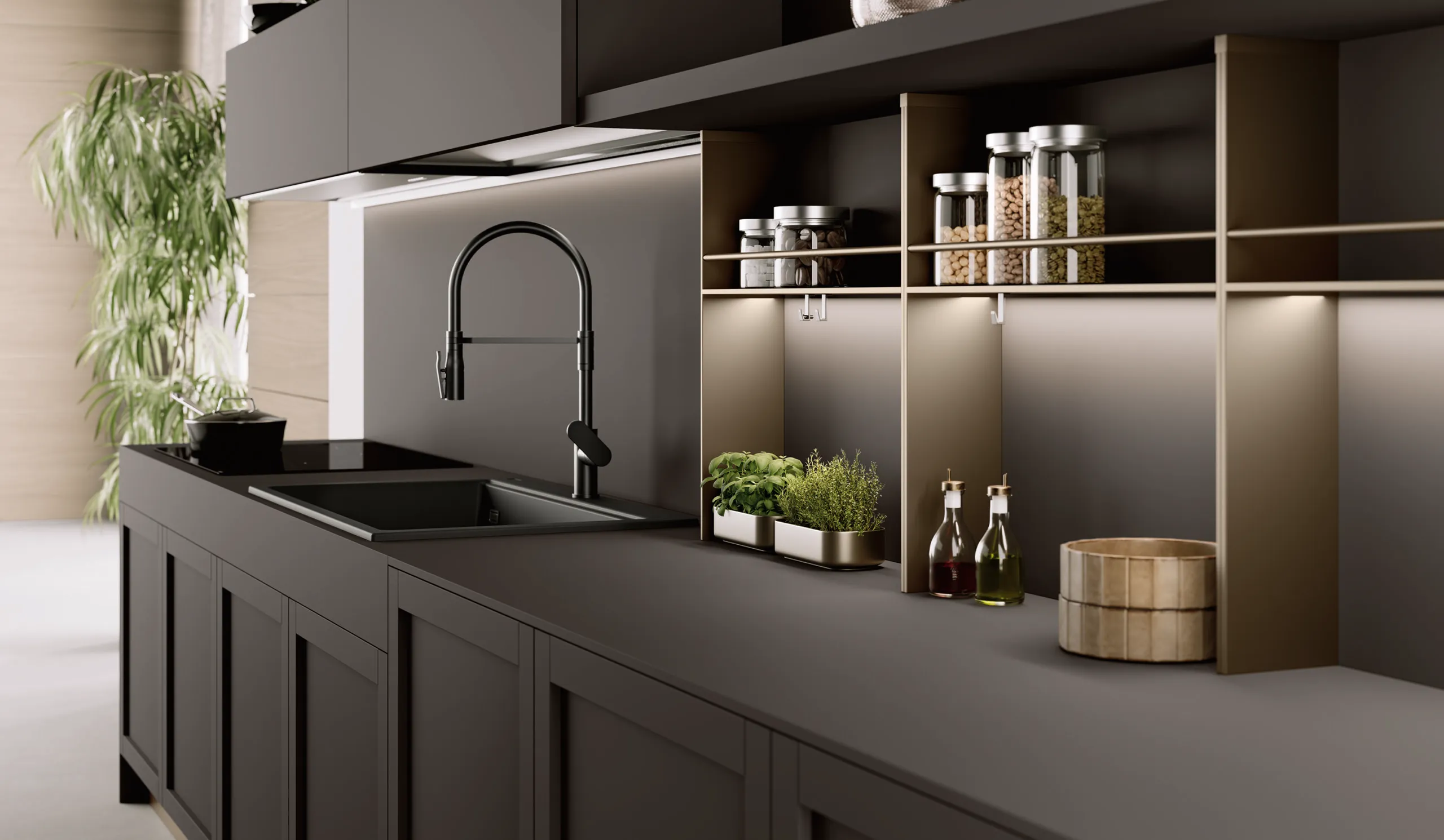 Cucina lineare piccola