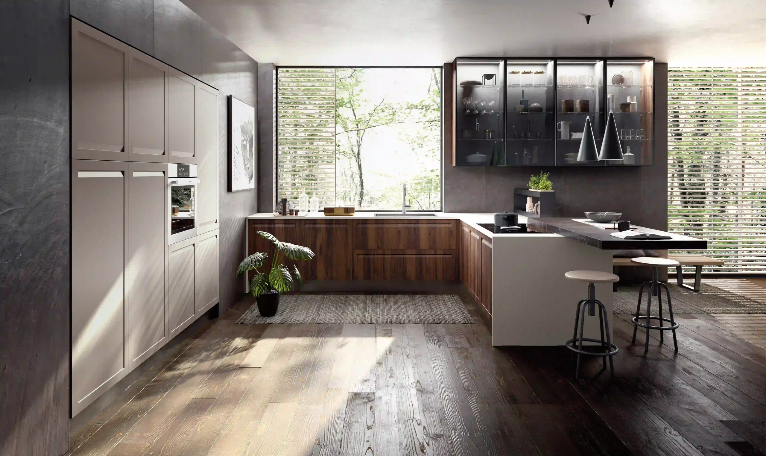 Esempio cucina ad angolo moderna